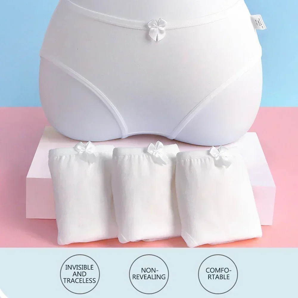 3PCS Kids Panties Girls Pure White Cotton Briefs Little Girl Soft Breathable Panties Baby Underpants Childrens Cute Underwear 250508
