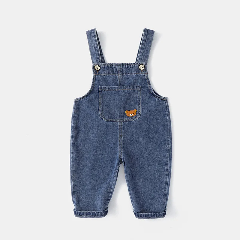 Soft Cotton Baby Boys Overalls Spring Autumn Kids cartoon Long Pants Casual Girls Jumpsuits Children Clothes SuspenderTrousers 250508