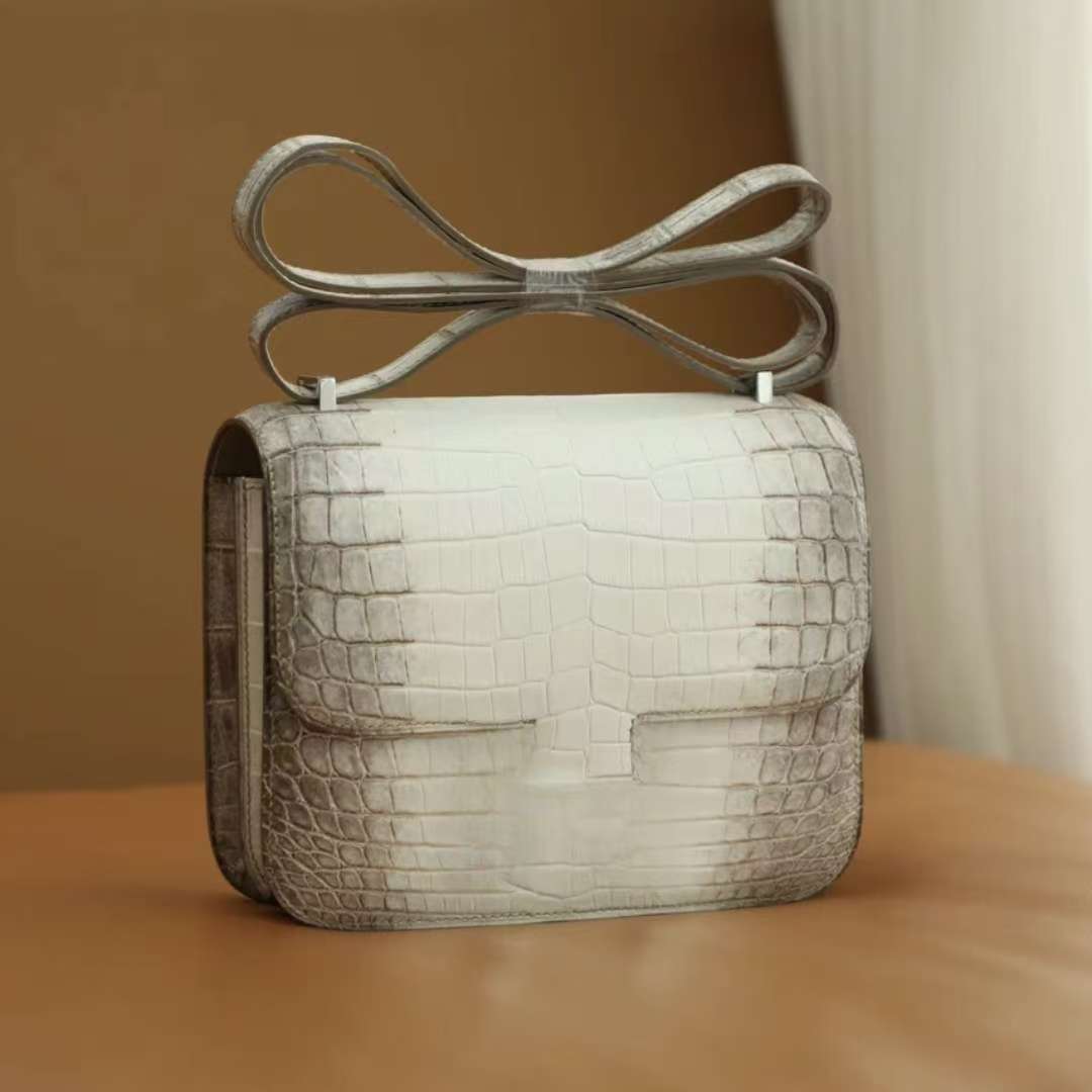 Designer Himalaya Crossbody Bag Luxury Shoulder Bag Banquet Bag Party Bag Fully handmade in Original Natural color Himalaya Niloticus with Palladium hardware