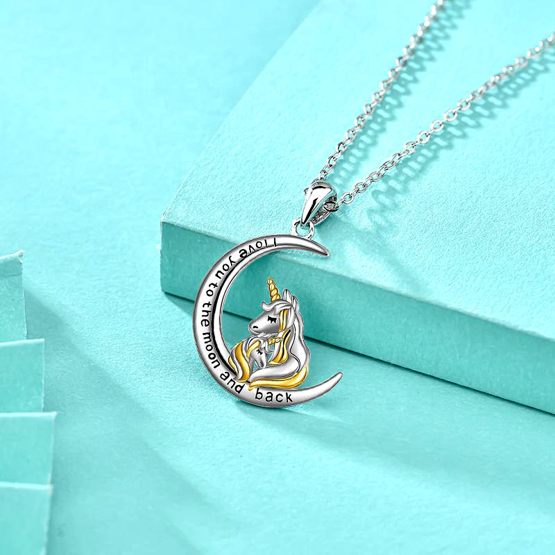 Moonlit Magical Creatures Charm Set: Handcrafted Statement Jewellery Featuring Engravable Unicorn ThemesWomen