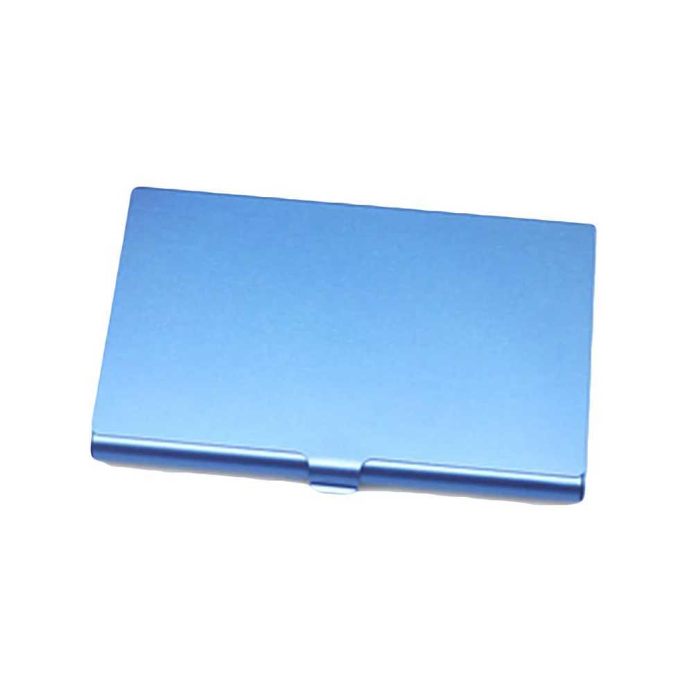 Creative Aluminium Alloy Business Card Case Card Holder Metal Box Cover Credit Men Business Card Holder Card Metal Wallet Z250621