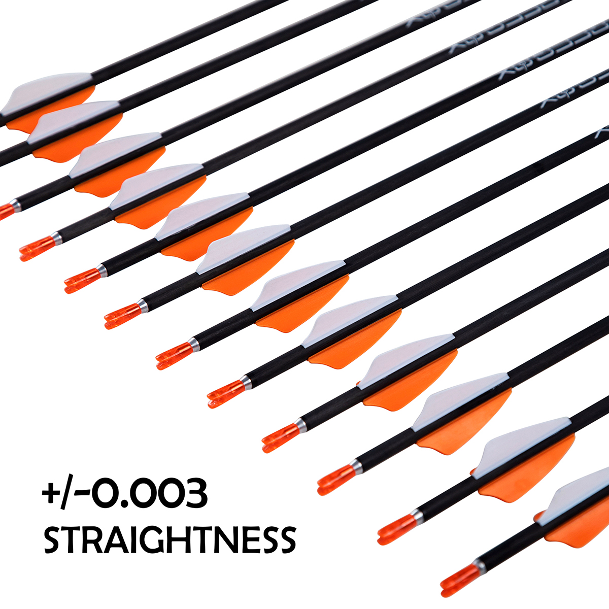 Archery Targeting Arrows without Arrow Tips 31inch 4.2mm Spine350 Hunting Arrows Carbon Training Arrows for Recurve Bow & Compound Bow Practice Arrows
