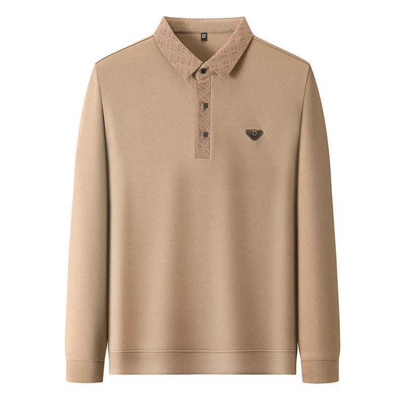2024 Autumn Mens Brand New Embroidered Printed Long Sleeved Polo Shirt Fashion Business Casual Lapel T-Shirt Mens Wear Z250509