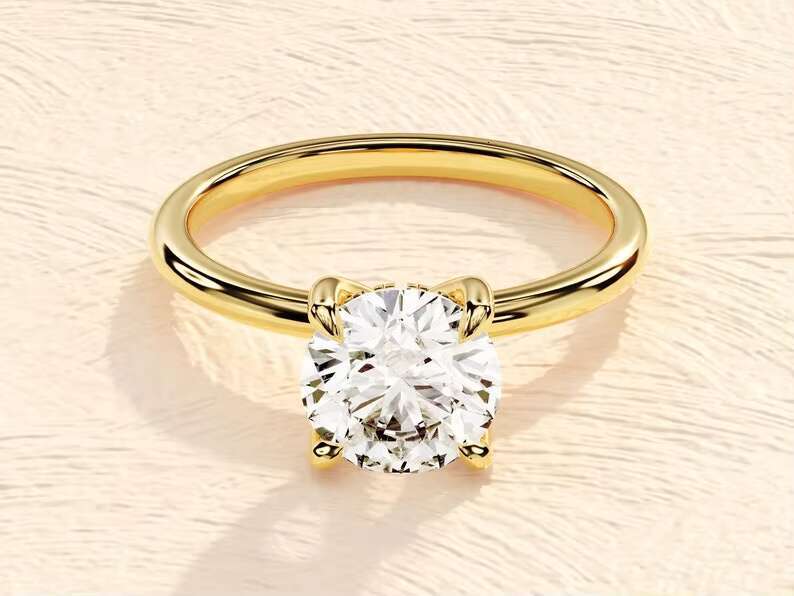 18K Drill Bit Lab Grown Stainless Steel Gold Silver Moissanite Diamond Sample Rings Engagement Ring For Women Men
