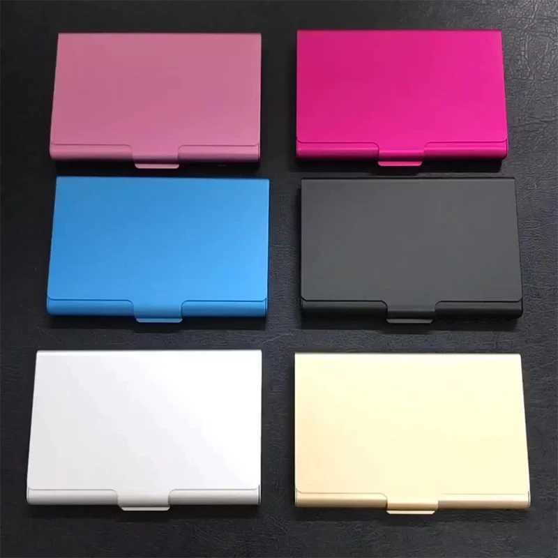 Stainless Steel Holder Men Slim Anti-Scan Metal Holder Women Wallet Case Business Card Protection Holder Z250621