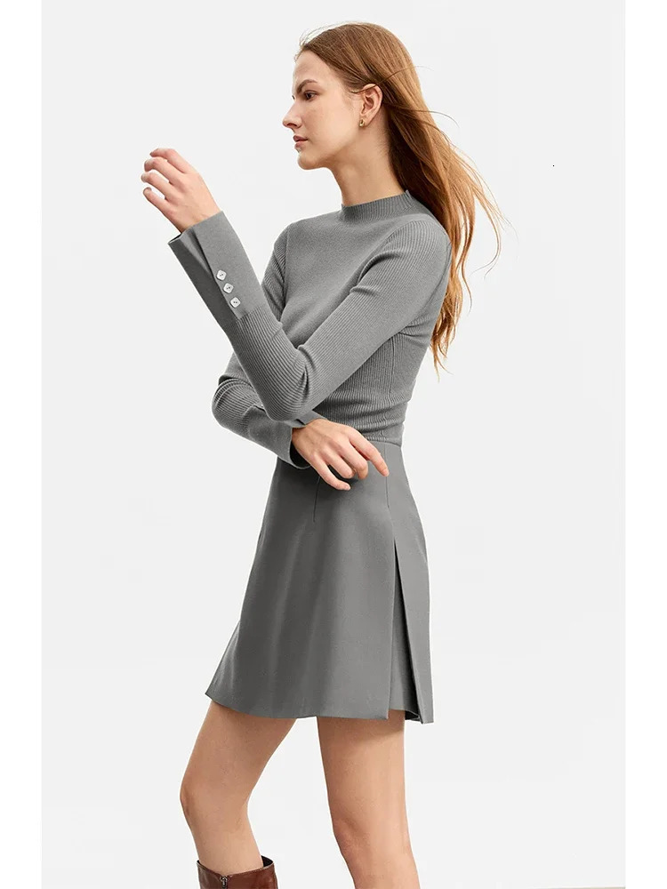 AMII Minimalist Casual Shorts Skirt High Waist 2025 Spring Fashion Straight ALine 12343035 250506Z