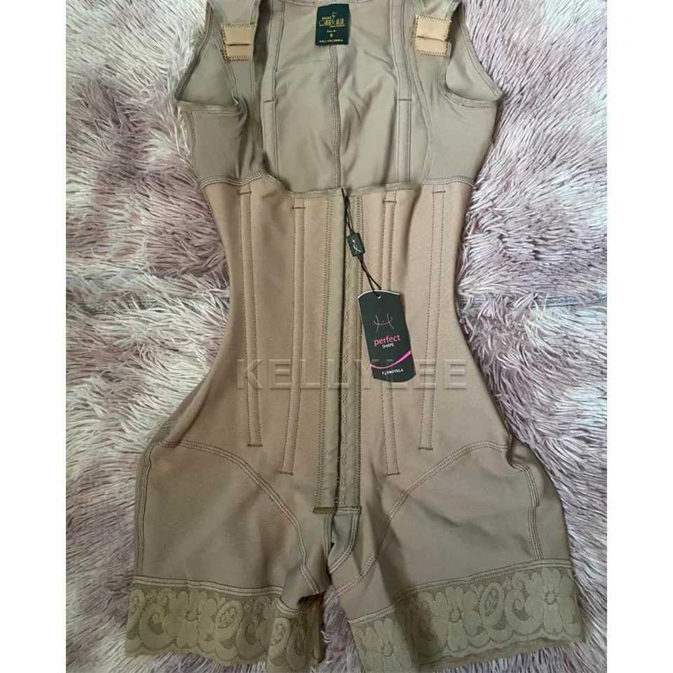 Shaped Up Open-Breasted Shapewear Elastic Sleeveless Bodysuits Slim Fit Adjustable Post Surgery Columbian Fajas Womens Girdles W250509