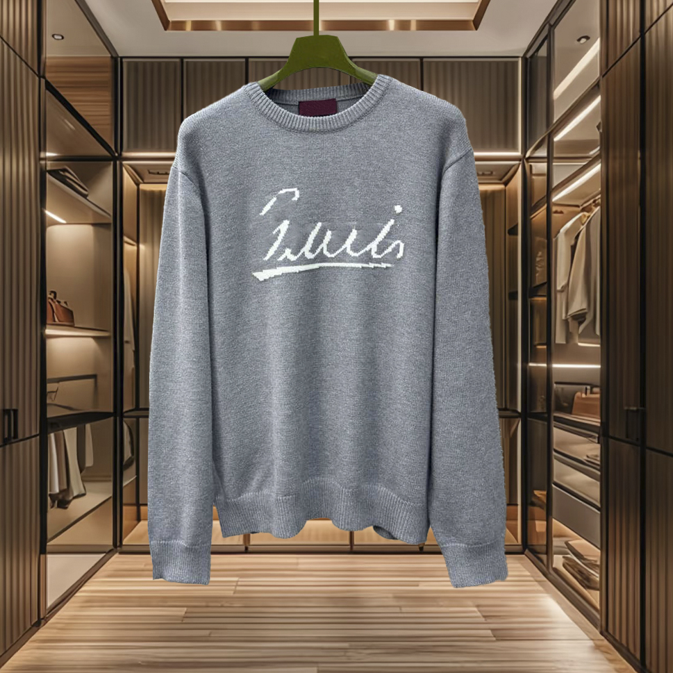 high quality designer clothing mens sweaters fashionable luxury knitted long sleeved sweaters mens jacquard letter classic sweaters