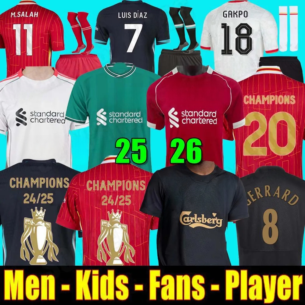 24 25 26 MAC ALLISTER soccer jersey 2025 football shirt ENDO GAKPO CHIESA goalkeeper DARWIN Luis DIaz SZOBOSZLAI A.BECKER Player men kids kit uniforms