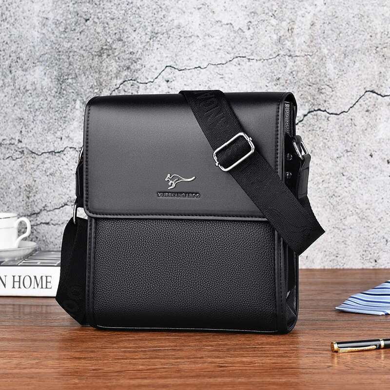 Brand Messenger Leather Side Shoulder For Men Business Office Work Male Briefcase Casual Crossbody Bag