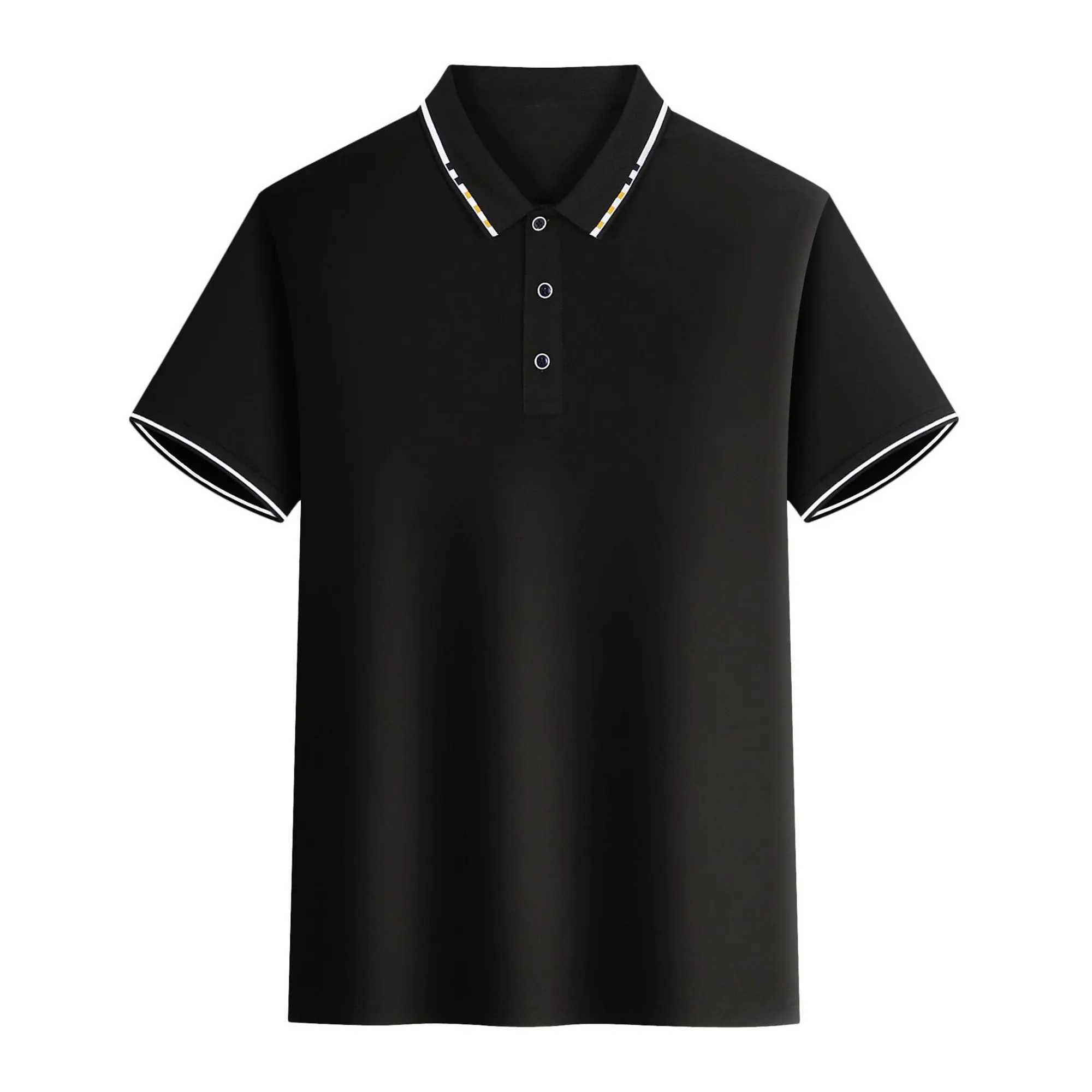 Mens summer casual fashion polo shirt short sleeve mens short sleeve color lapel top T-shirt short sleeve lapel fashion Z250509-1