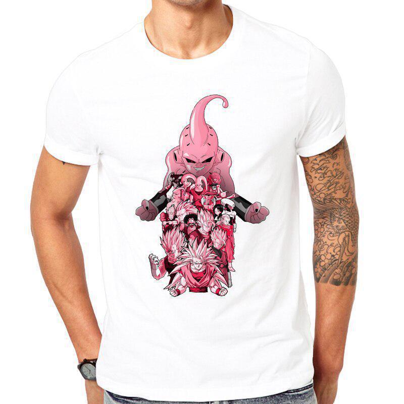 220g pure cotton One Piece short sleeved anime printed men's plus size t-shirt