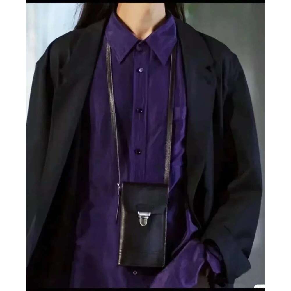 LEM New Gear Mobile Phone First Layer Cowhide Shoulder Backpack Card Messenger Brand Designer Bag