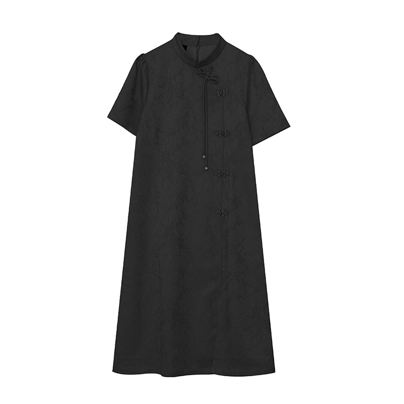 FM150 Large size women's slightly fat fashionable dress improved style Chinese style cheongsam Western style