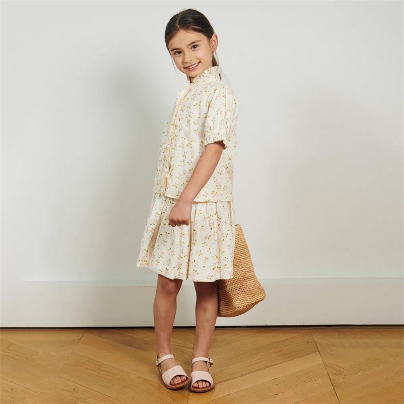 Girls Clothes Summer Fashion Kids T Shirts Toddler Flower Girl Dresses Party Casual Princess Children Clothing 250508