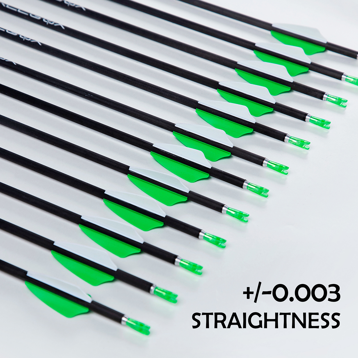 Archery Arrows without Arrow Heads Spine700-900 31inch Targeting Arrows 4.2mm Hunting Arrows Carbon Practice Arrows for Recurve Bow & Compound Bow (12