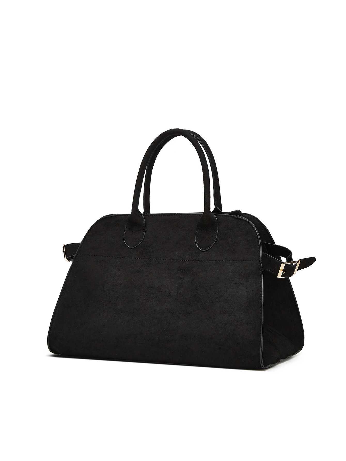 Stylish and Elegant Womens Suede Commuter Tote Bag Large Capacity Portable Briefcase Travel Bag Z250509