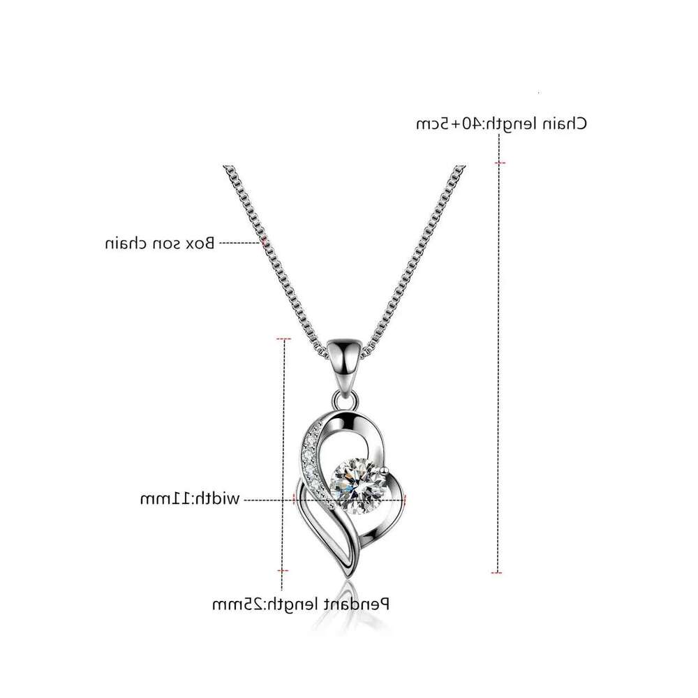 VVS1 D color moissanite chain for women solid sterling sier pendant necklace with certificate designer jewelry woman valentines day gift designer bag