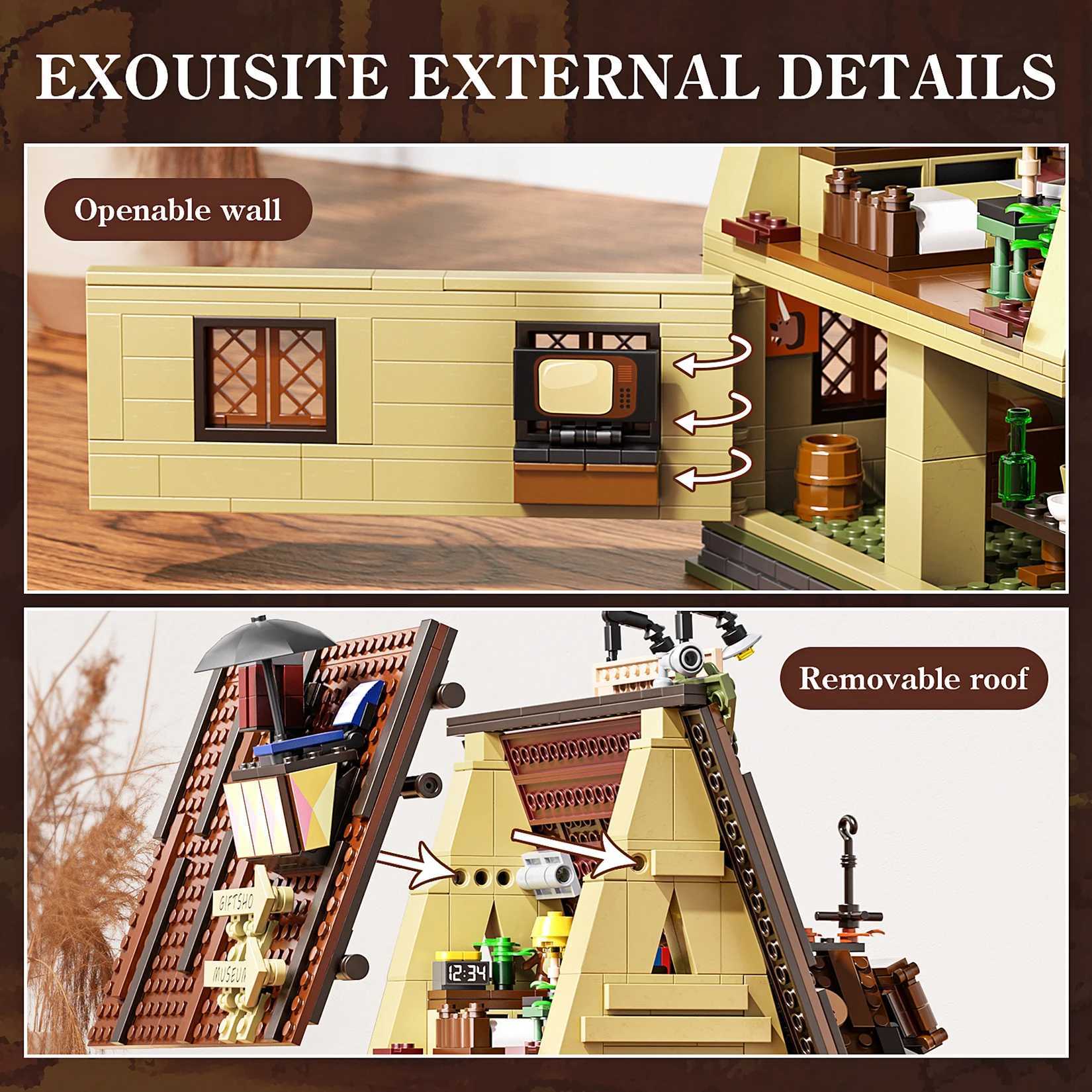 Free shipping BuildMoc ityed Fall house Building Block Set Ideas Farm Cabin Forest Cottage Model Toys Children Christmas Gifts (965 PCS)
