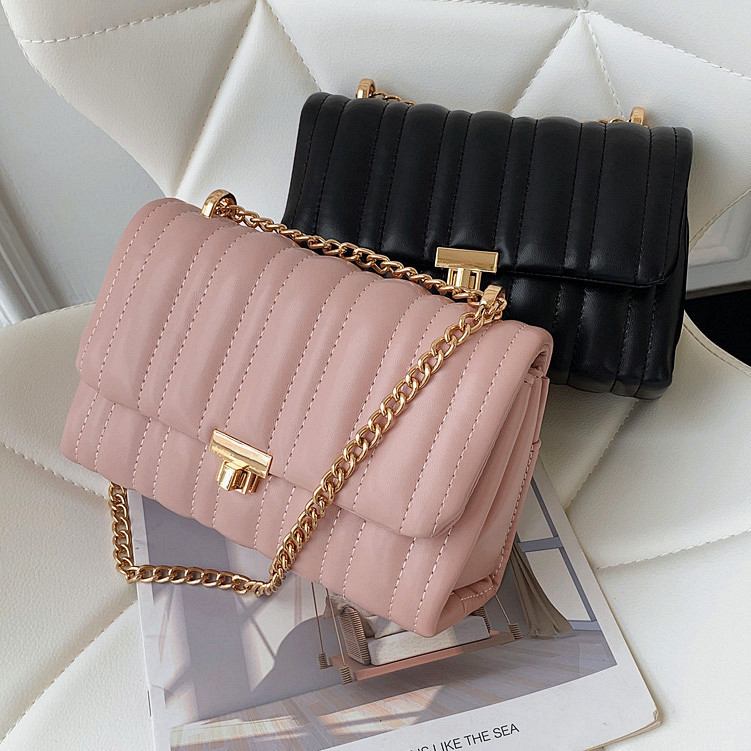 Designer Shoulder Bag Bag Luxury Bag Mini Crossbody Textured Leather Chain Strap Shoulder Purse Women S Chic Square Underarm Free Shipping