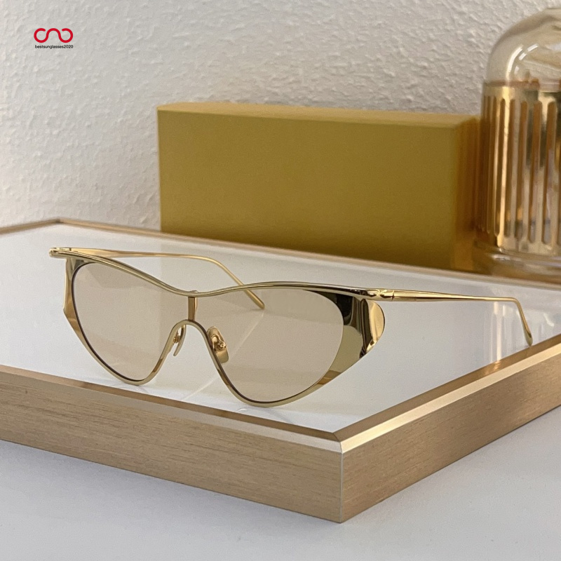 Loewesunglassess Designer Sunglasses For Women Mens Sunglasses Glasses LW Ins Internet Celebrity Personalized Metal Men's And Women's Sunglasses