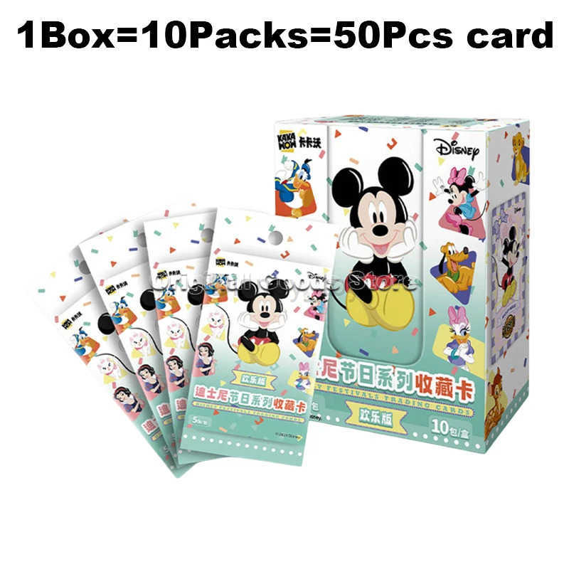 Disney toys Original KAKAWOW Disney Festivals JOY Edition Trading Cards Vol.1 Genuine Cartoon Art Series Collection Card Children Gift Y250509