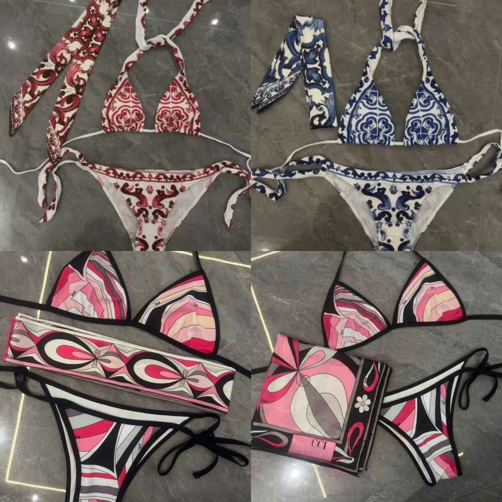 Summer Beach Women's Swimwear Designer High-End Bikini & One-Piece Swimsuit Sexy C-Letter Dia ing Two-Piece Bikinis Sunshine Resort Collection
