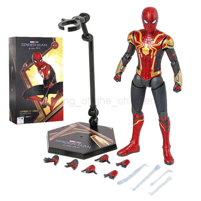 Disney ZD Toy Spider Man No Way Home Marvel legends 1/10 Peter Parker Gold Black Red Model Action Figure Adult Collectible Toy W250509