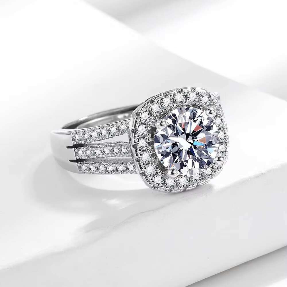Radiant Cut Moissanite Oval Diamond Wedding And Mossinate Cathedral S925 Cubic Zirconia Rings Pink Engagement Ring