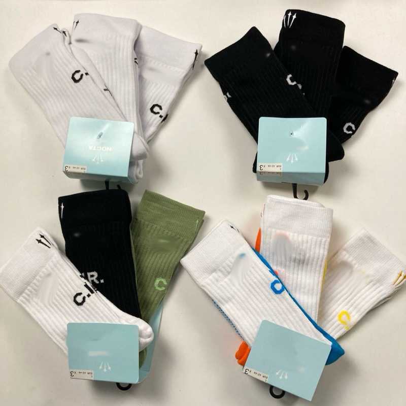 mens socks designer socks nocta socks long towel bottom embroidery casual sports socks