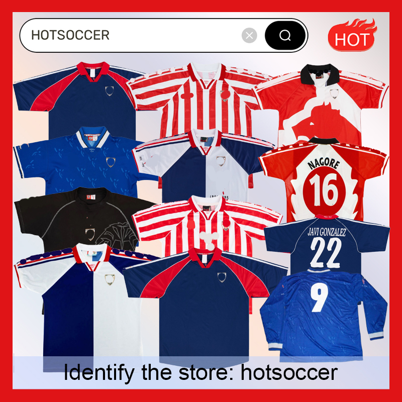 1997/98 Athletic Bilbao Retro soccer jersey 100th Anniversary Commemorative Edition 1999-2003 Retro Football jersey F.LLORENTE NAGORE JAVI GONZALEZ