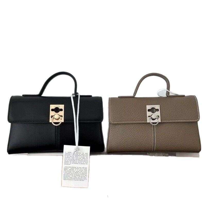 designer bag Light luxury niche leather square cafune small crossbody handbag, portable commuting women's bag, fashionable and versatile