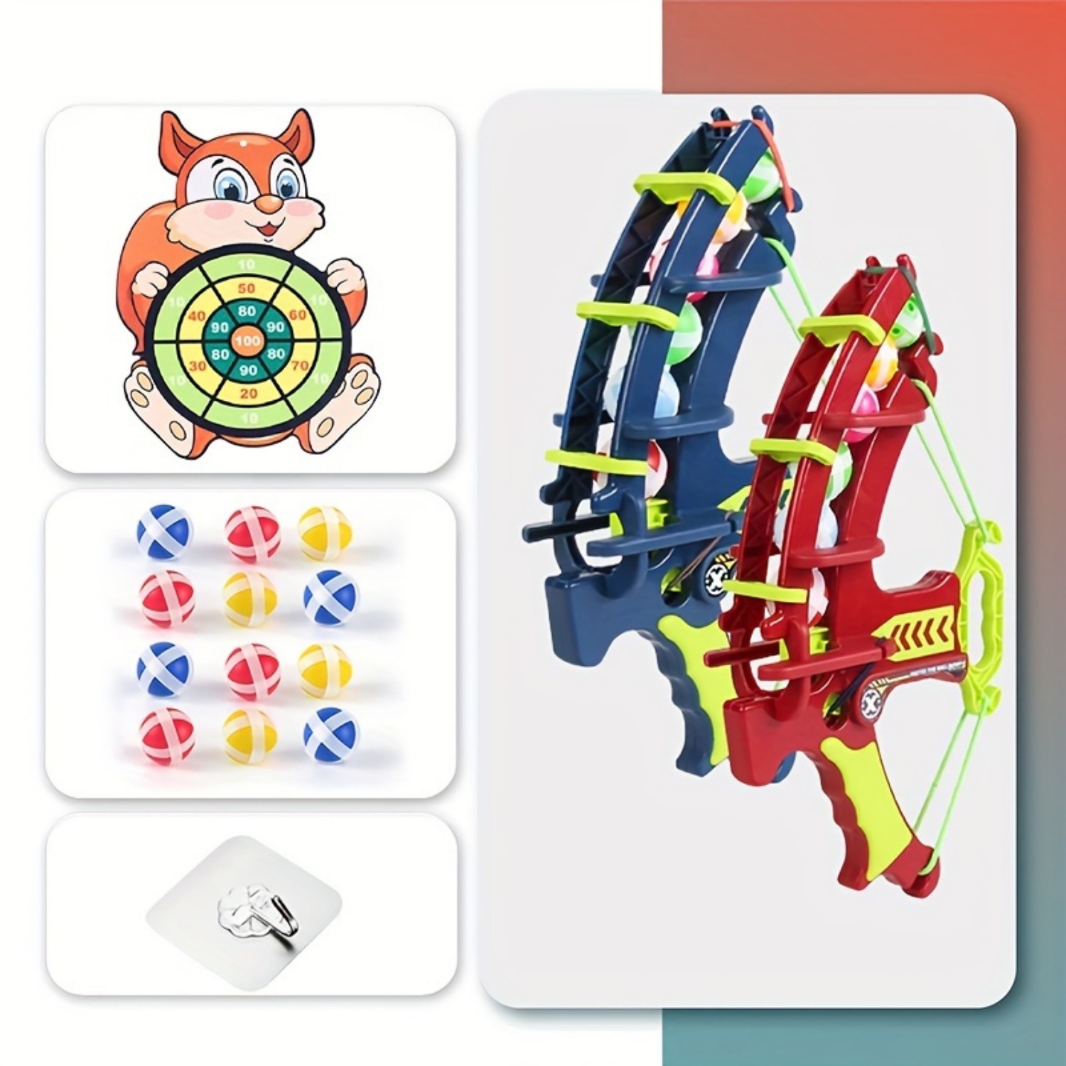 Red Fox Sticky Target Ball Set with Multiple Play Modes - Safe, Durable, and Fun for Parties and Family Gatherings