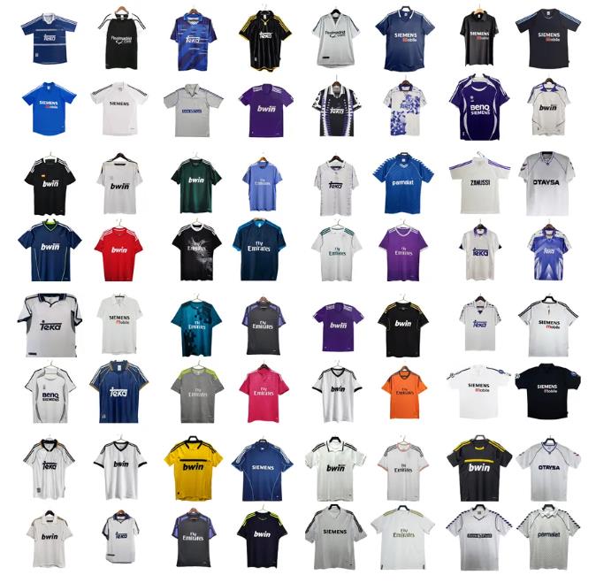 1995 1996 1997 1998 1999 2000 Real Retro Madrids Soccer Jerseys SEEDORF CARLOS 00 01 02 03 04 05 06 07 10 11 12 13 14 15 16 17 RONALDO ZIDANE RAUL KAKA BENZEMA Football shirts