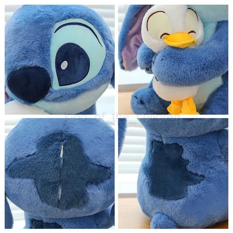 Disney Kawaii Disney Stitch Plush Doll Toys Stitch Hug Donald Duck Soft Stuffed Dolls Pillow Appease Toys Birthday Gift for Boys Girls W250509