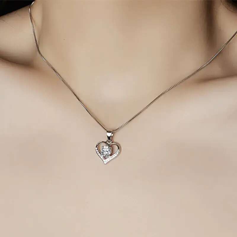 VVS1 D color moissanite chain for women solid sterling sier pendant necklace with certificate designer jewelry woman valentines day gift designer bag