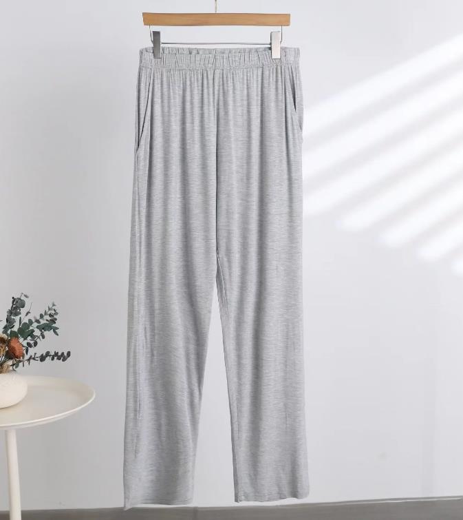 Men's Modal casual sport pants Spring Summer style with built-in waist straps large-sized breathable casual pants