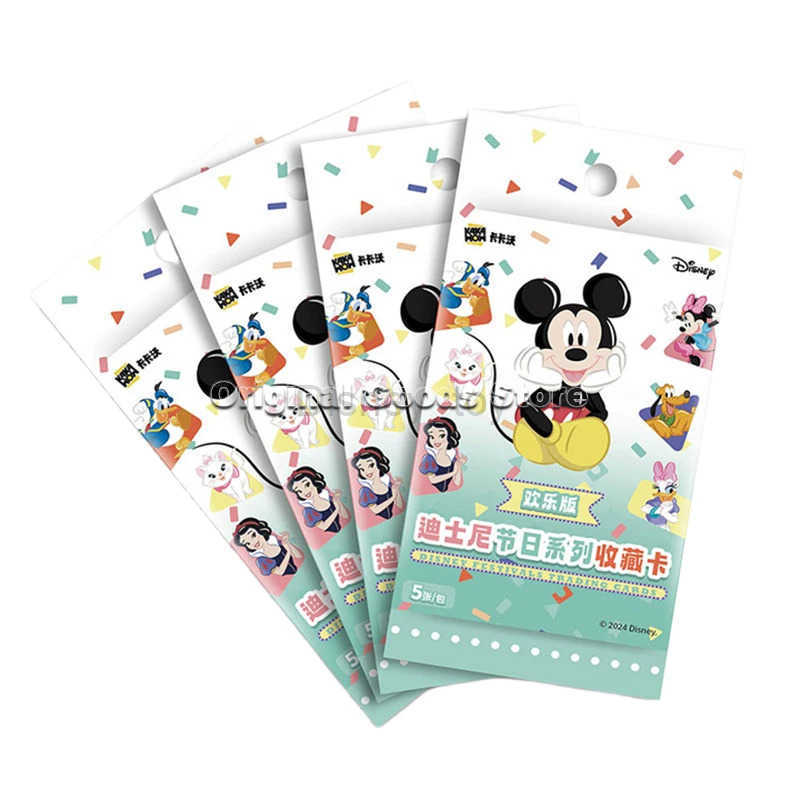 Disney toys Original KAKAWOW Disney Festivals JOY Edition Trading Cards Vol.1 Genuine Cartoon Art Series Collection Card Children Gift Y250509