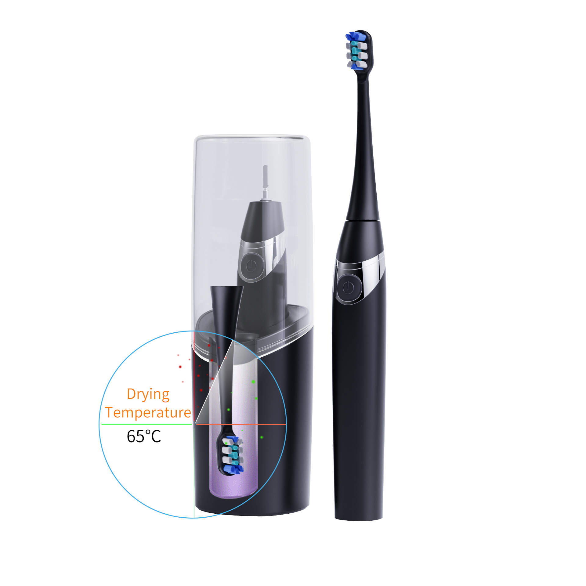 Factory Rechargetable Toothbrush Electronical Dental Clean UV Electric Toothbrush for Adults