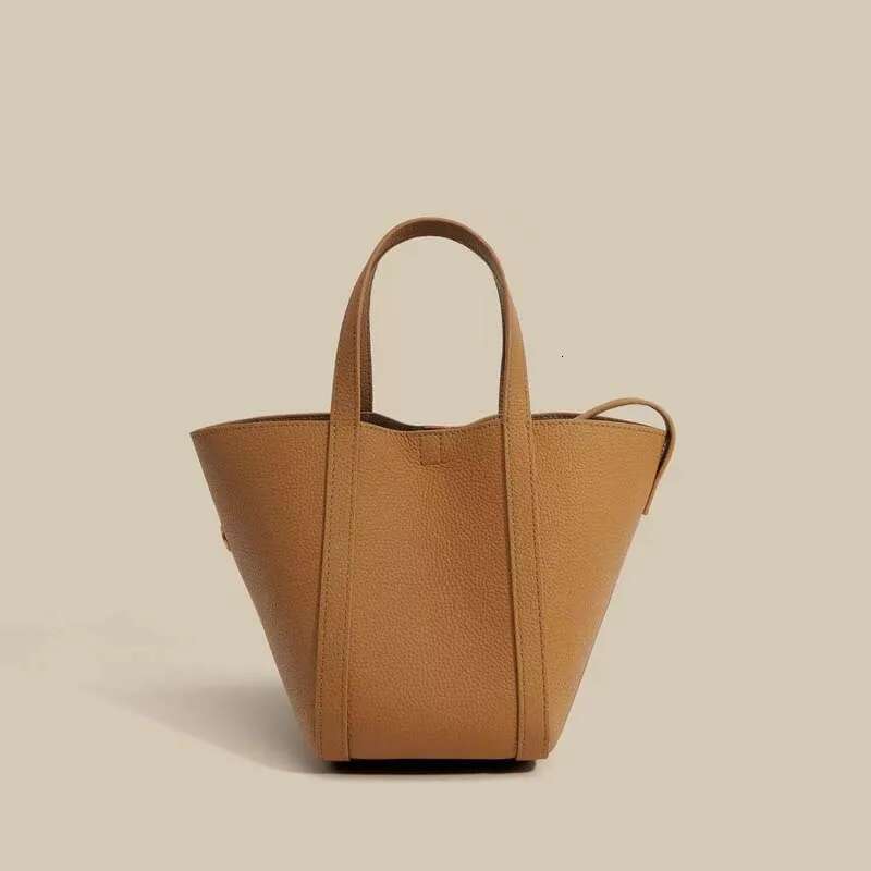 leather basket bucket bags women handbag designer quality tote commuter shoulder crossbody composite bag
