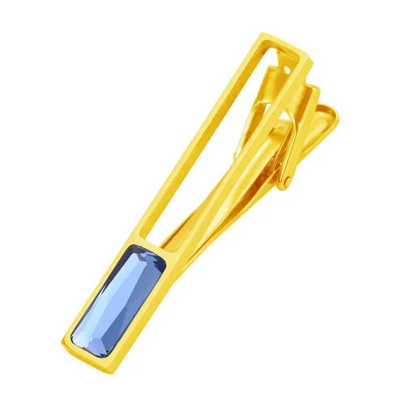 Stainless Steel Tie Clip Men Women High-end Fashion Minimalist Suit Shirt Crystal Wedding Anniversary Clothing Accessories Gifts M250508