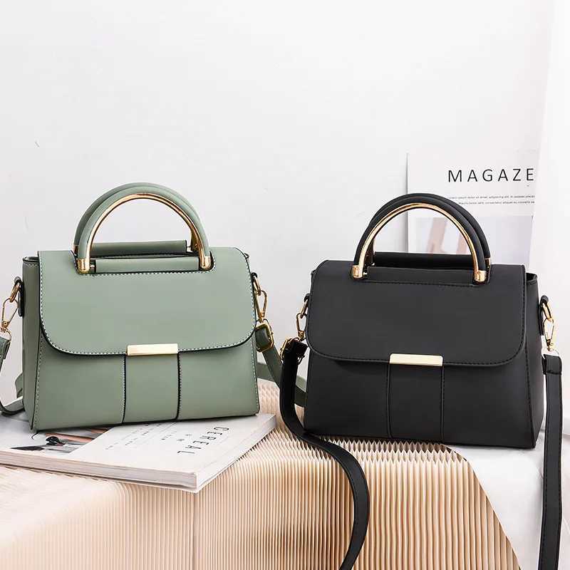 Womens simple handbag PU leather shoulder bag fashion small handbag designer cross body bag daily womens shopping handbag Z250509-1