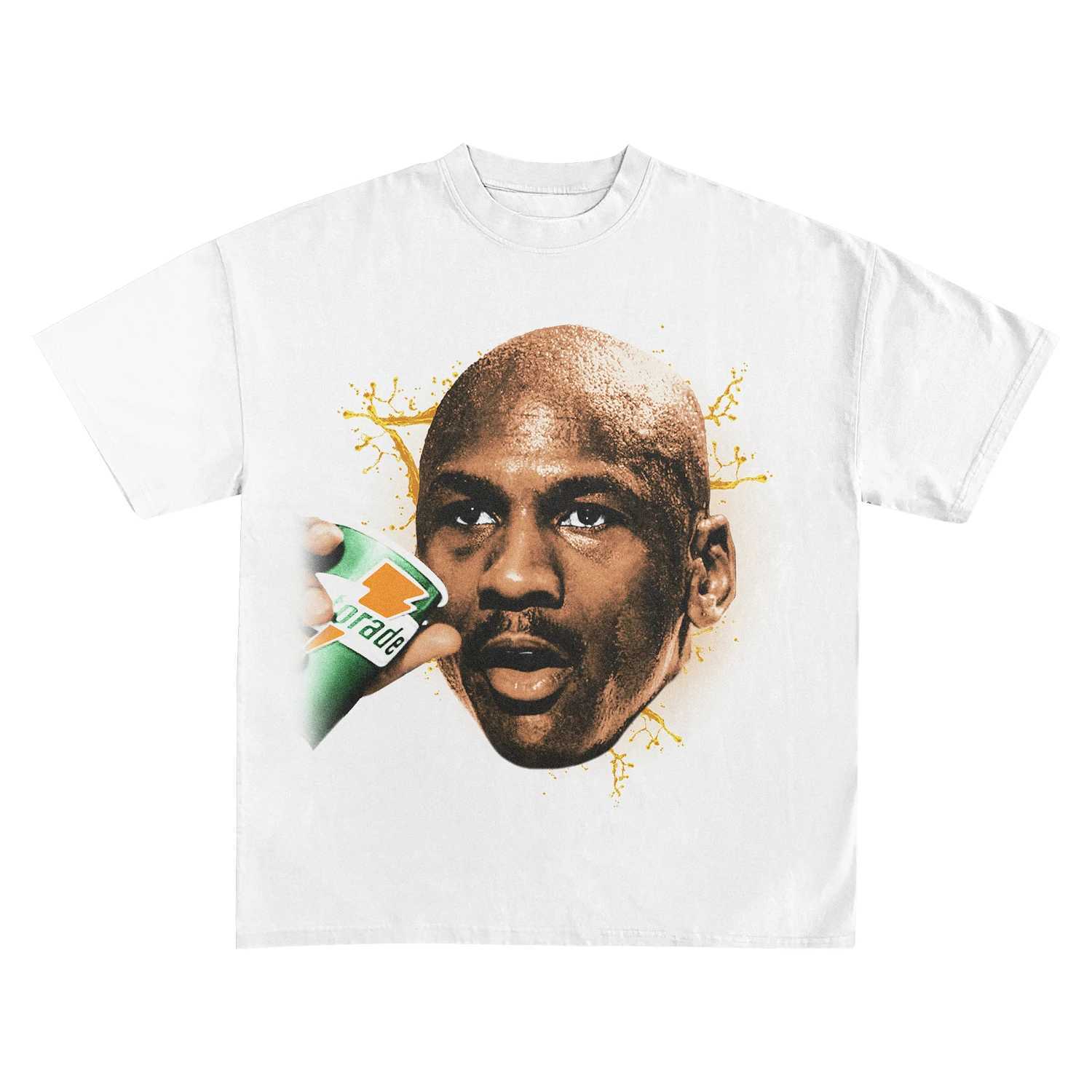 2025 Trendy Highstreet Men Women T-Shirt Basketball Star Character Graphics Printed Clothing Casual Loose Tees Tops for UnisexT250508