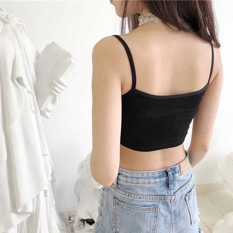 Pervert Camis backless Camisole summer crop womens sexy top seamless sleeveless vest womens top Camison VeranoXJ250508