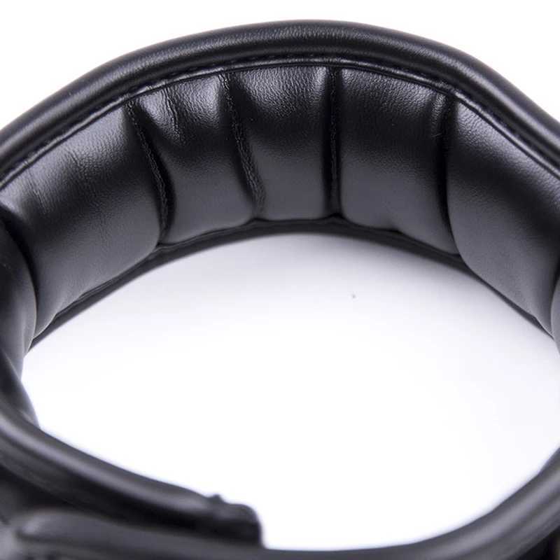 Bdsm Collar Leather And Iron Chain Link Sponge Filling Bdsm Slave Collars Women Bondage Collar Sex Toys For Couples Adults W250509