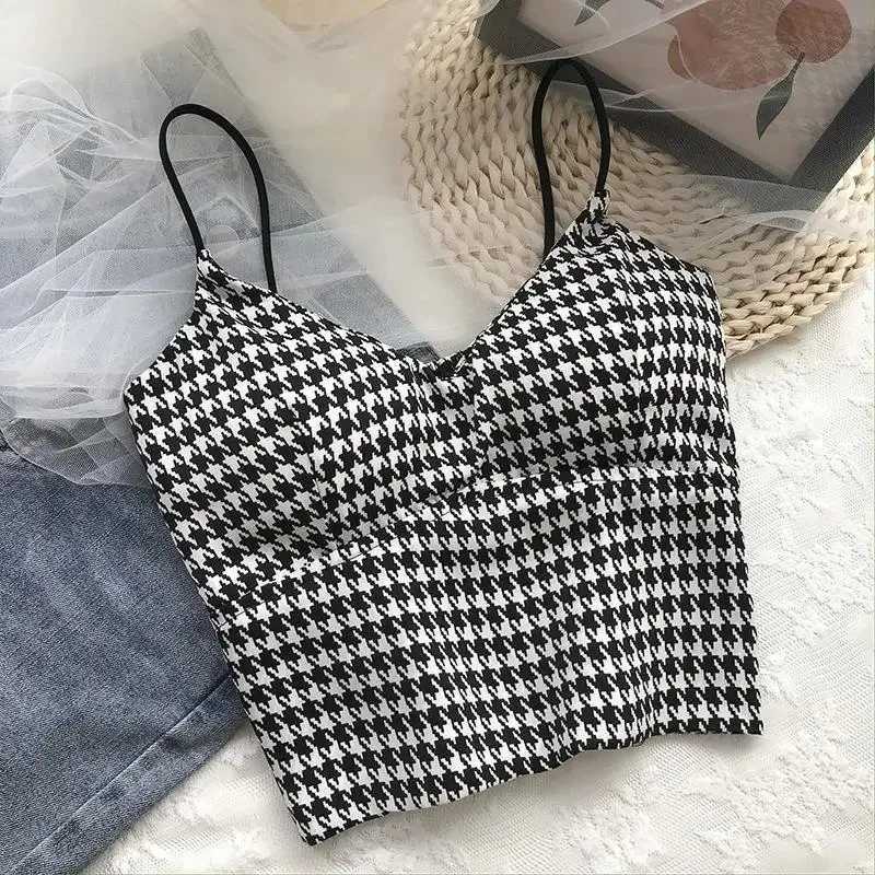 Crop top womens sexy wireless push up pad tank top ultra-thin sports summer vest 2023 newXJ250508