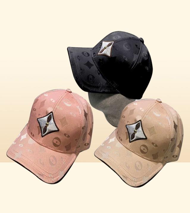 Fashion Ball Cap Flowers Letter Hats Dome Patchwork Adjustable Design for Man Woman 3 Color Top Quality4830034