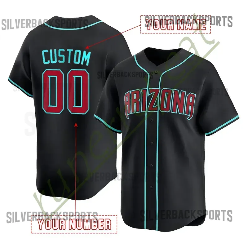 Corbin Carroll 2025 City Connect Baseball Jersey Carroll Ketel Marte Gabriel Moreno Geraldo Perdomo Randy Johnson Shirts