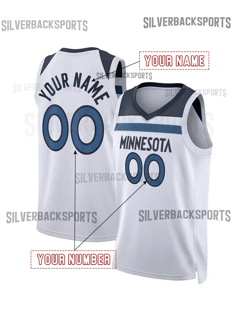 Anthony Edwards 5 Custom Basketball Jersey Gobert Stitched Personalized Customized Jerseys Custom Any Number Name