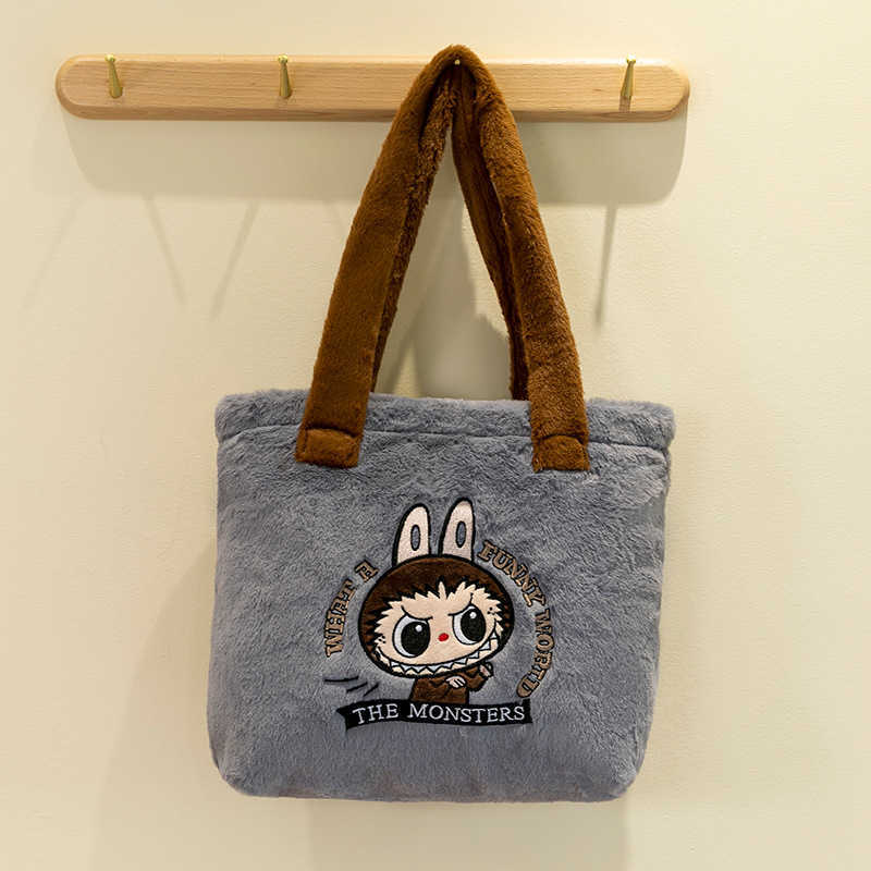 70% off wholesale Labubu Cartoon Backpack Labu Plush Grab hine Doll Playmate Childrens Crossbody Bag Zero Wallet 10A Quality Online